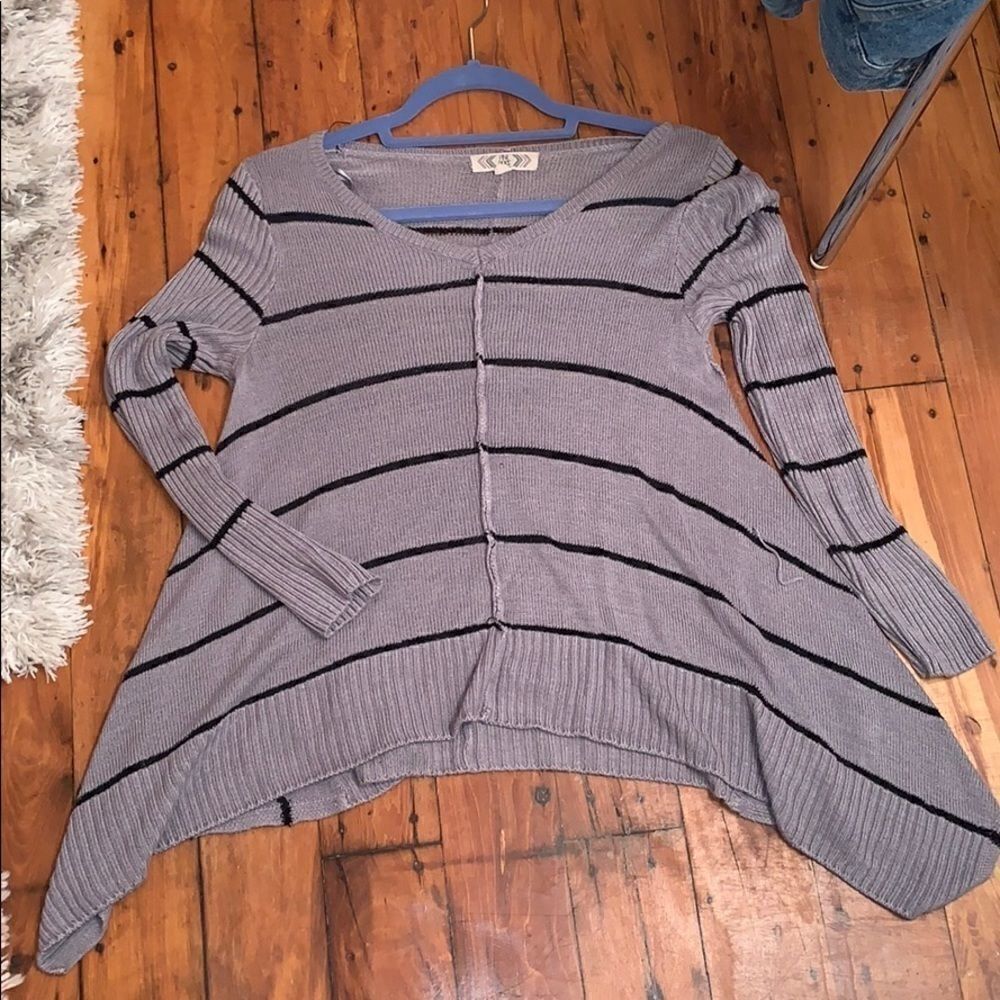 Grey and black sweater  